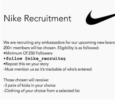 2018 nike ambassador program instagram fake|Fake Nike Recruitment Campaign Goes Viral .